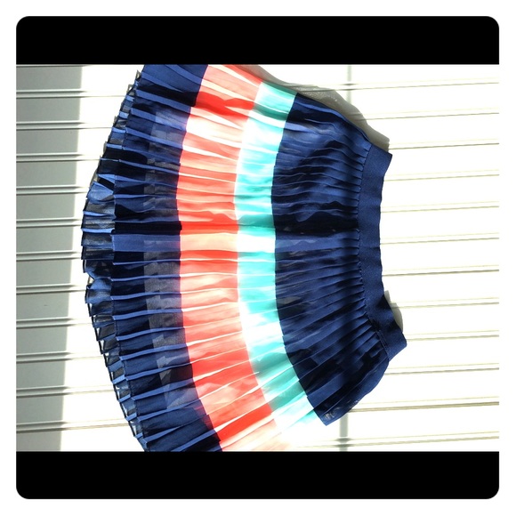 Tommy Hilfiger Navy, Teal and Coral Skirt - Picture 1 of 2